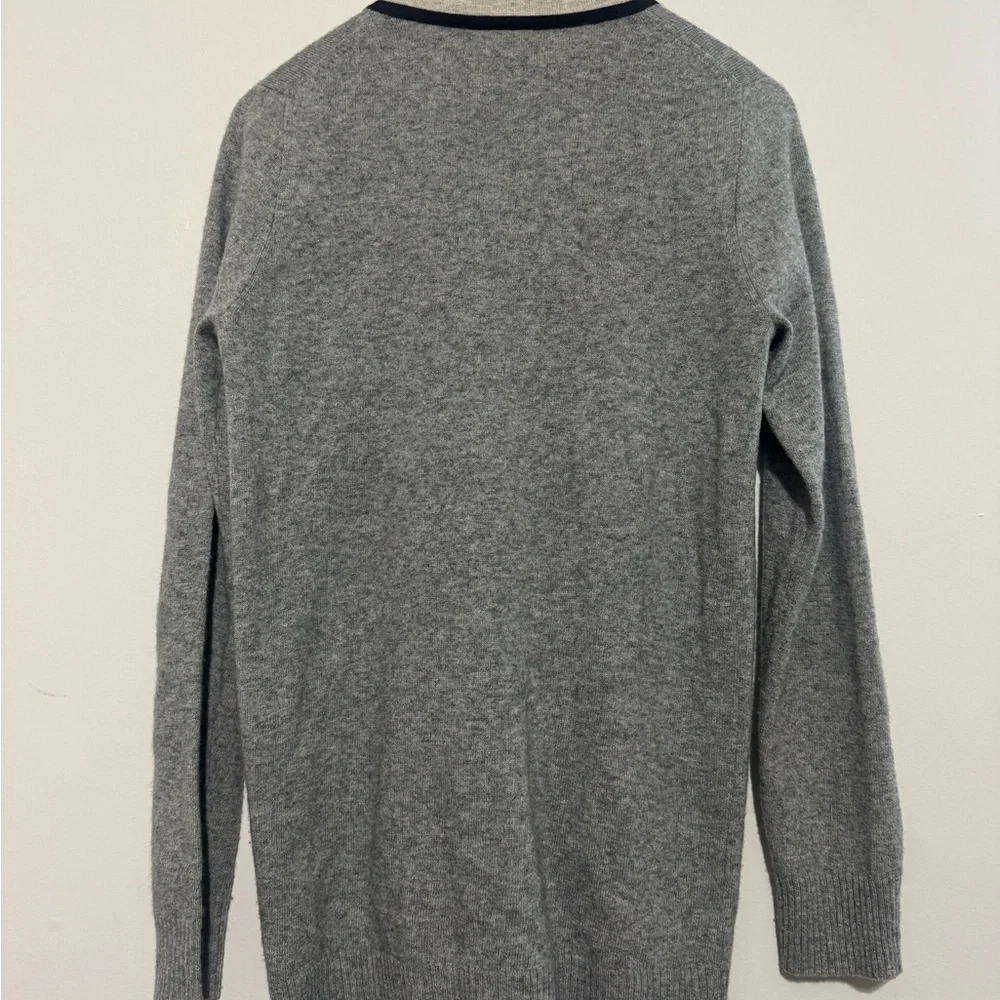 J. Crew Gray Wool-Cashmere Blend Sweater Cardigan Button Up Cardigan size Large - Picture 7 of 9